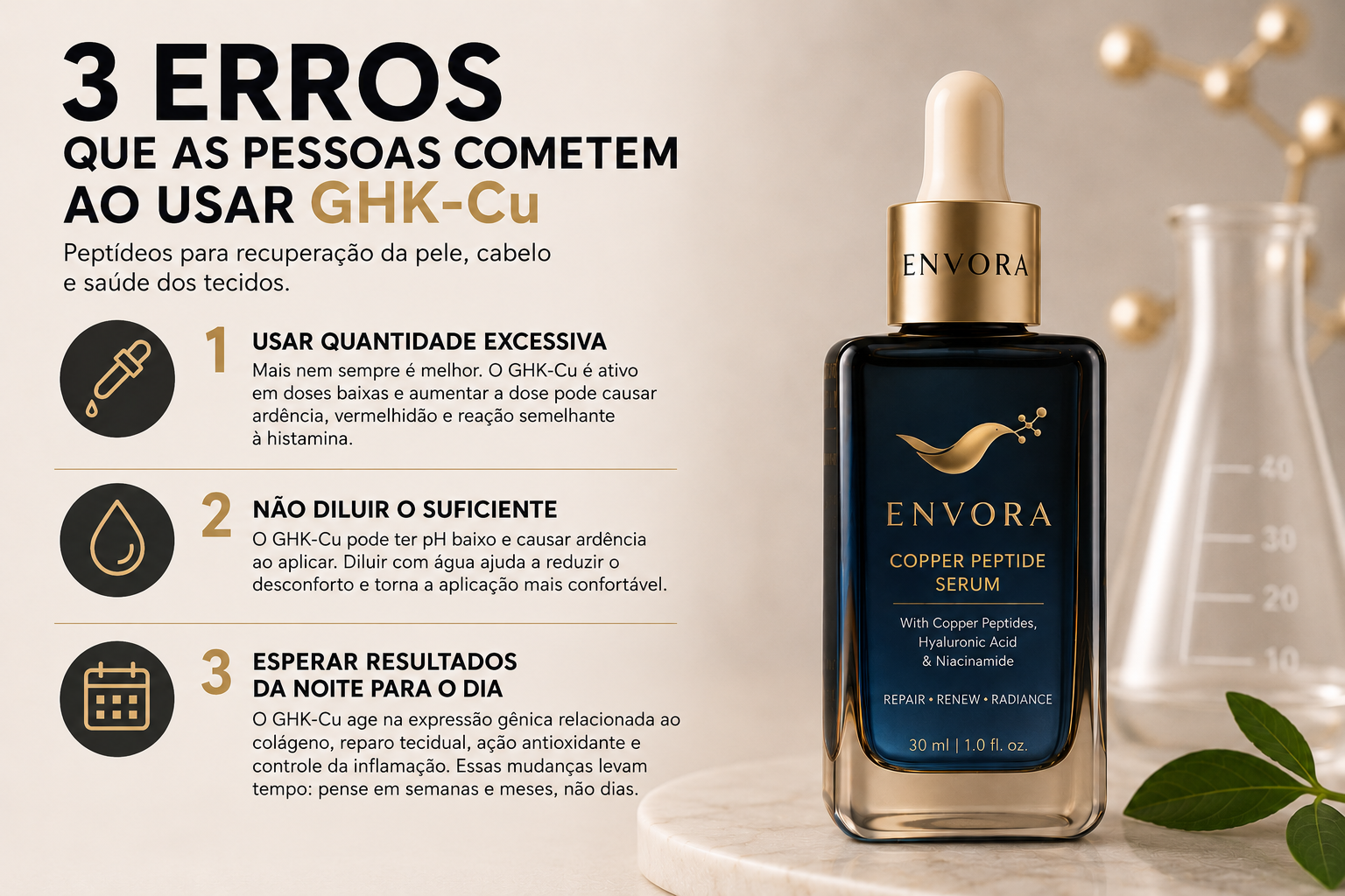 3 Erros Que as Pessoas Cometem ao Usar GHK-Cu
