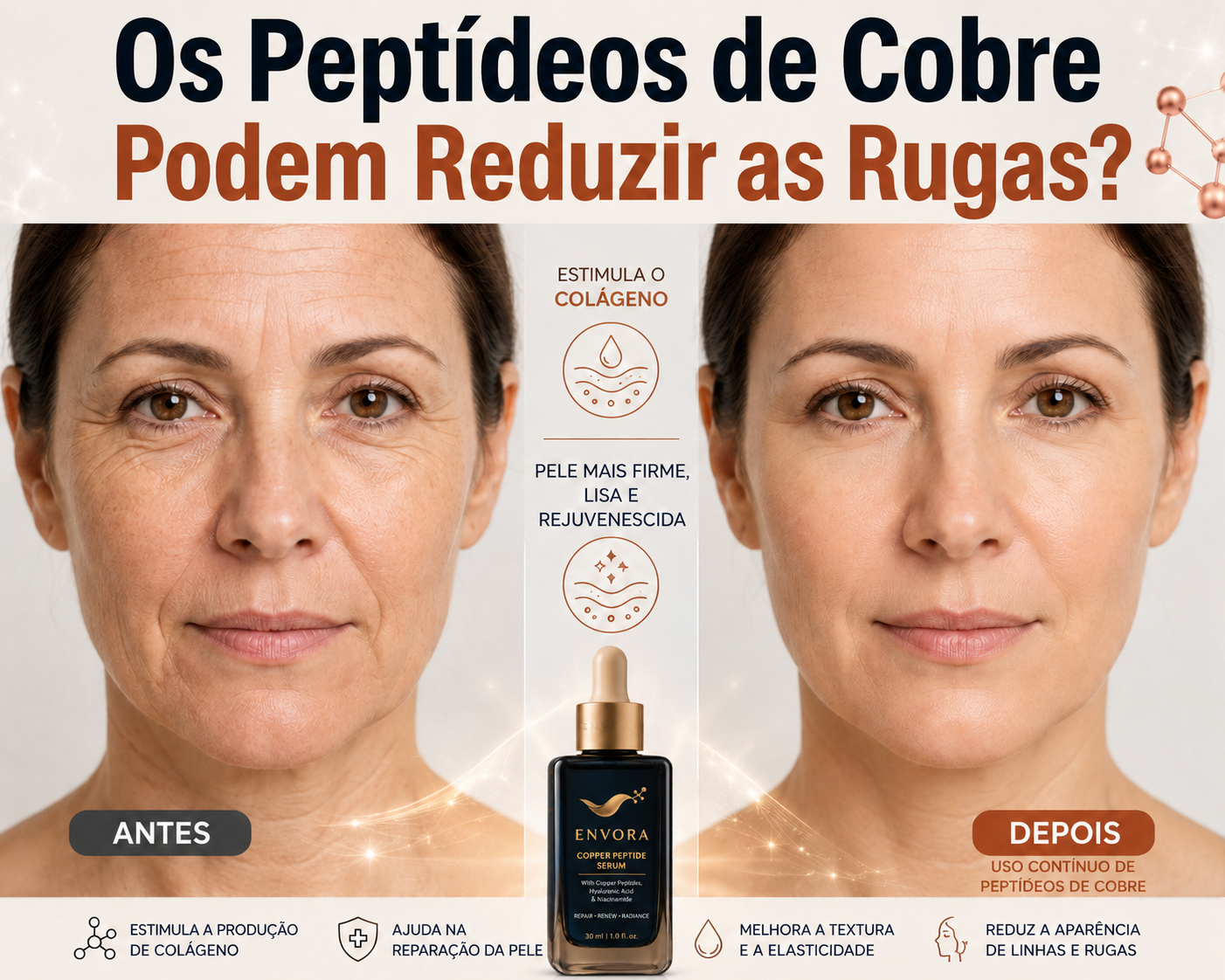 # Os Peptídeos de Cobre Podem Reduzir as Rugas?
